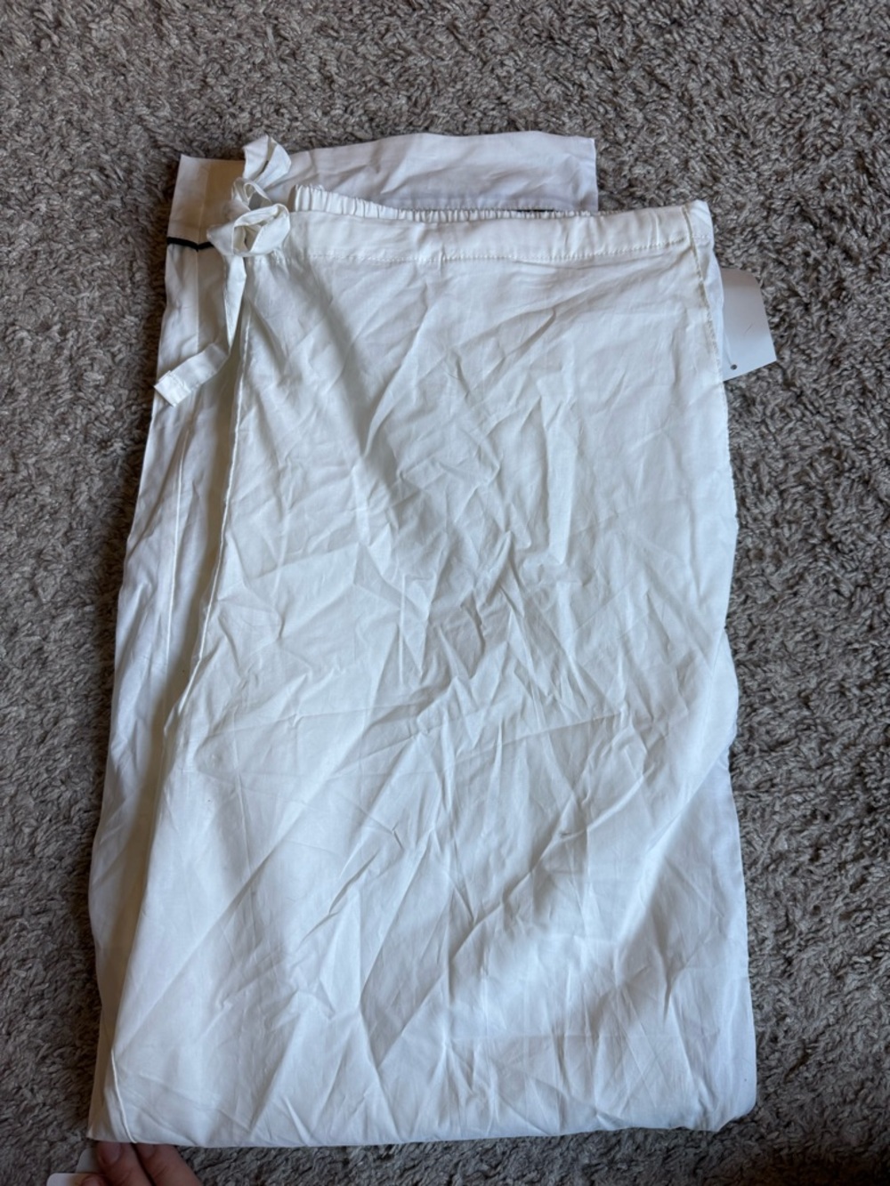 Papinelle White Cotton Pajama Set with Black Piping - Picture 4 of 5